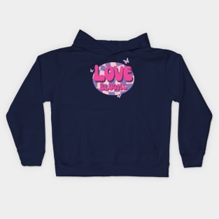 Valentine's Day! Love Blooms here! Kids Hoodie